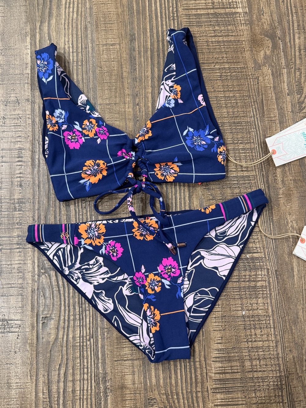 👙(SET) Maaji Margarita Divinest Reversible Bikini- Medium.